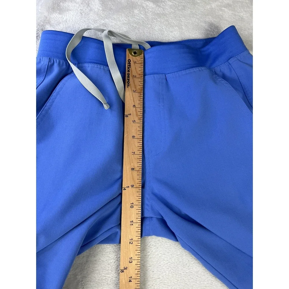 FIGS Axim Cargo Scrub Pants Men XS Blue Technical Collection Drawstring Medical